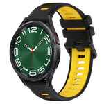 20mmスポーツ二色シリコン時計バンド、Samsung Galaxy Watch 6 40mm 用、Samsung Galaxy Watch 6 Classic 43mm 用