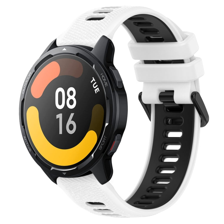 22mm Sports Two-Color Silicone Watch Band, For Xiaomi Watch S1 Active, For Xiaomi MI Watch Color 2, For Xiaomi MI Watch Sport, For Xiaomi MI Watch Color
