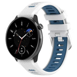 Samsung Galaxy Watch 6 40mm、Samsung Galaxy Watch 6 Classic 43mm 用20mmスポーツ二色スチールバックルシリコンウォッチバンド