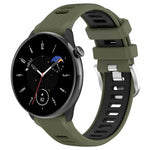 Samsung Galaxy Watch 6 40mm、Samsung Galaxy Watch 6 Classic 43mm 用20mmスポーツ二色スチールバックルシリコンウォッチバンド