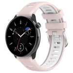 Samsung Galaxy Watch 6 40mm、Samsung Galaxy Watch 6 Classic 43mm 用20mmスポーツ二色スチールバックルシリコンウォッチバンド
