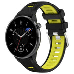 Samsung Galaxy Watch 6 40mm、Samsung Galaxy Watch 6 Classic 43mm 用20mmスポーツ二色スチールバックルシリコンウォッチバンド