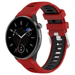 Samsung Galaxy Watch 6 40mm、Samsung Galaxy Watch 6 Classic 43mm 用20mmスポーツ二色スチールバックルシリコンウォッチバンド