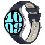 Samsung Galaxy Watch 6 40mm、Samsung Galaxy Watch 6 Classic 43mm 用20mmスポーツ二色スチールバックルシリコンウォッチバンド