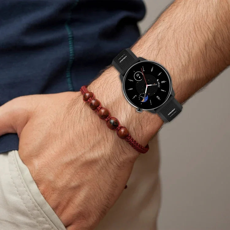 Samsung Galaxy Watch 6 40mm、Samsung Galaxy Watch 6 Classic 43mm 用20mmスポーツ二色スチールバックルシリコンウォッチバンド