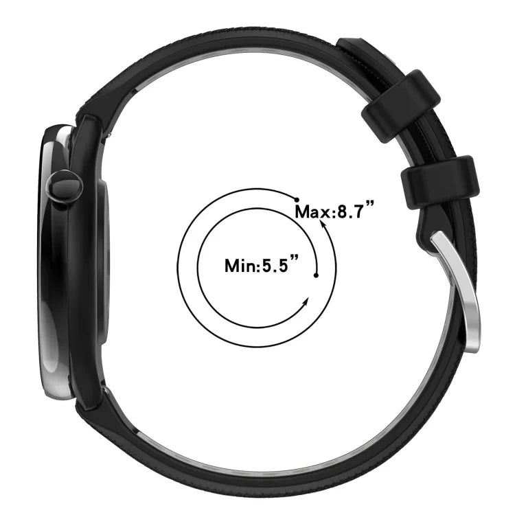 Samsung Galaxy Watch 6 40mm、Samsung Galaxy Watch 6 Classic 43mm 用20mmスポーツ二色スチールバックルシリコンウォッチバンド