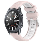 Samsung Galaxy Watch3 45mm、Samsung Galaxy Watch 46mm、Samsung Gear S3 Classic、Samsung Gear S3 Frontier 用22mmスポーツ二色スチールバックルシリコンウォッチバンド