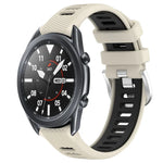 Samsung Galaxy Watch3 45mm、Samsung Galaxy Watch 46mm、Samsung Gear S3 Classic、Samsung Gear S3 Frontier 用22mmスポーツ二色スチールバックルシリコンウォッチバンド