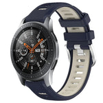 Samsung Galaxy Watch3 45mm、Samsung Galaxy Watch 46mm、Samsung Gear S3 Classic、Samsung Gear S3 Frontier 用22mmスポーツ二色スチールバックルシリコンウォッチバンド