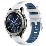 Samsung Galaxy Watch3 45mm、Samsung Galaxy Watch 46mm、Samsung Gear S3 Classic、Samsung Gear S3 Frontier 用22mmスポーツ二色スチールバックルシリコンウォッチバンド
