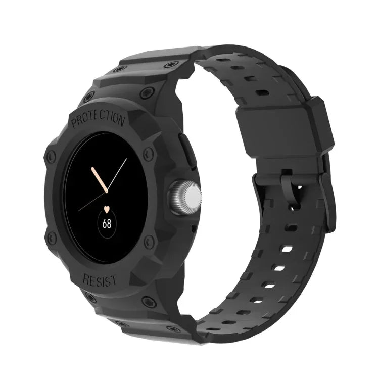 Google Pixel Watch 用 JUNSUNMAY 一体型 TPU 調節可能な伸縮性時計バンド