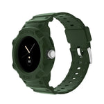 Google Pixel Watch 用 JUNSUNMAY 一体型 TPU 調節可能な伸縮性時計バンド
