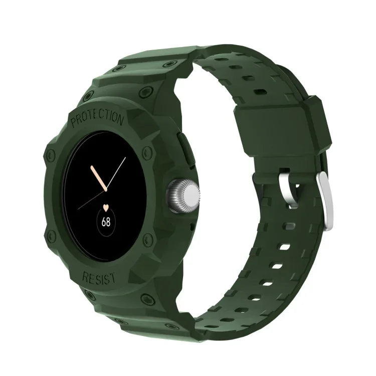 Google Pixel Watch 用 JUNSUNMAY 一体型 TPU 調節可能な伸縮性時計バンド