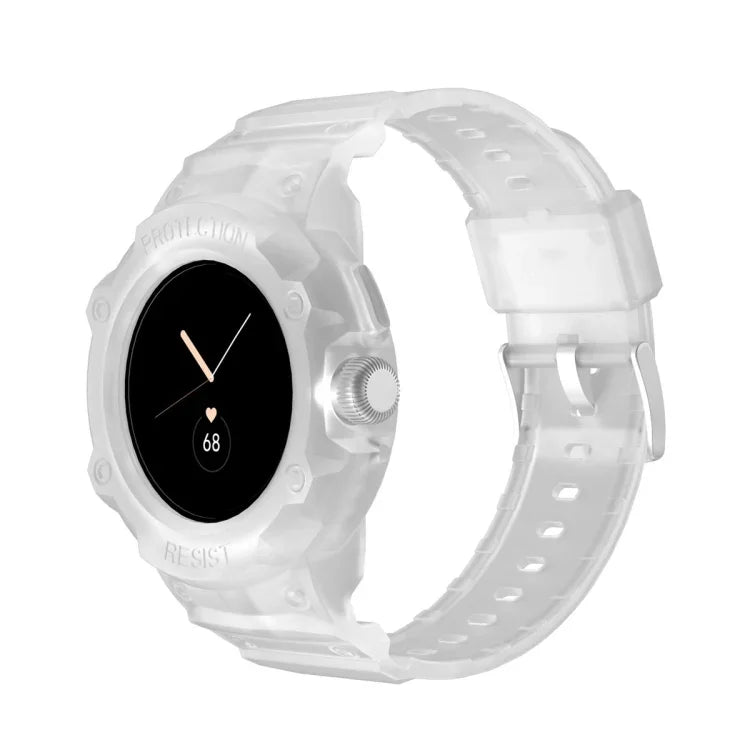 Google Pixel Watch 用 JUNSUNMAY 一体型 TPU 調節可能な伸縮性時計バンド