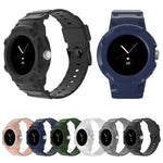 Google Pixel Watch 用 JUNSUNMAY 一体型 TPU 調節可能な伸縮性時計バンド