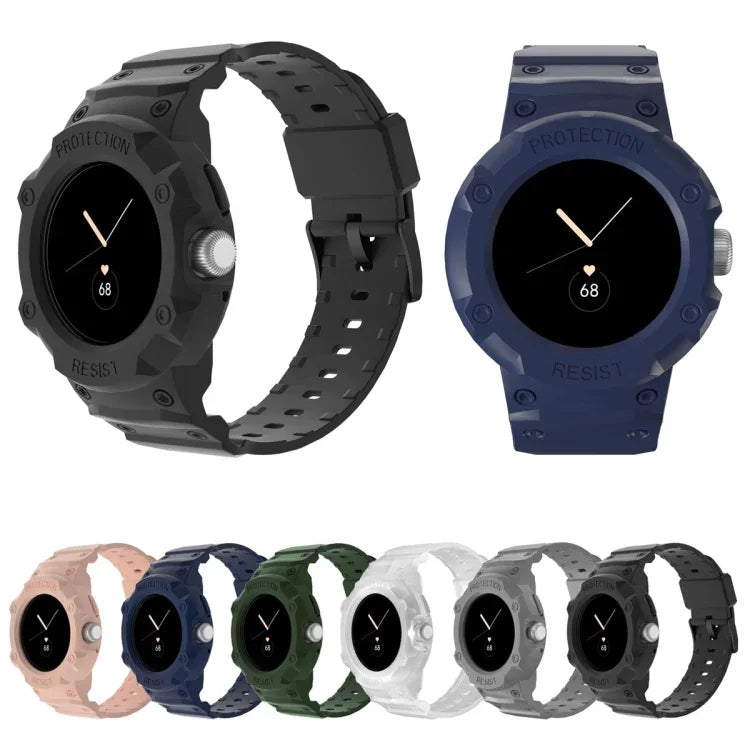 Google Pixel Watch 用 JUNSUNMAY 一体型 TPU 調節可能な伸縮性時計バンド