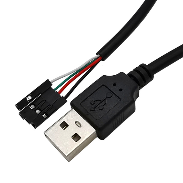 JUNSUNMAY USB 2.0 A to メス 4ピンデュポン マザーボードヘッダーアダプター延長ケーブル 長さ: 0.3m USBオス、USBメス