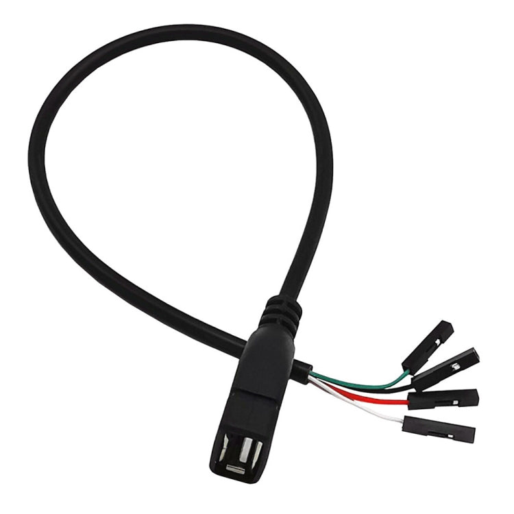 JUNSUNMAY USB 2.0 A to メス 4ピンデュポン マザーボードヘッダーアダプター延長ケーブル 長さ: 0.3m USBオス、USBメス