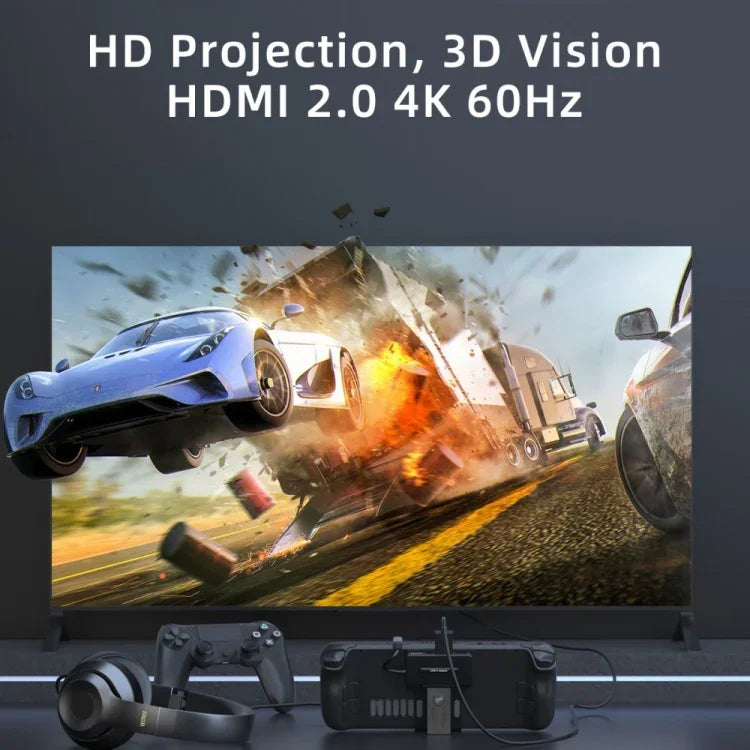 V266 Steam Deck 用 5イン1 ブラケットドッキングステーション充電ベース 4K/60Hz USB3.0対応、V266 5イン1