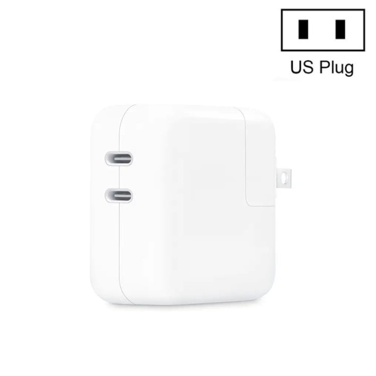 35W PD3.0 USB-C / Type-C デュアルポート充電器 iPhone / iPadシリーズ用、USプラグ、EUプラグ