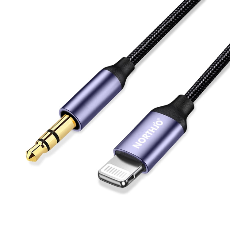 NORTHJO LTM03 8ピンから3.5mmオーディオAUXジャックケーブル、0.5m、1m、1.5m