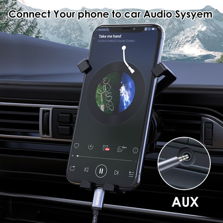 NORTHJO LTM03 8ピンから3.5mmオーディオAUXジャックケーブル、0.5m、1m、1.5m