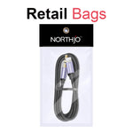 NORTHJO LTM03 8ピンから3.5mmオーディオAUXジャックケーブル、0.5m、1m、1.5m
