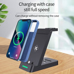 B20 18W 3-in-1 ワイヤレス充電スタンド ドック iPhone Apple Watchシリーズ対応、B20 for Apple