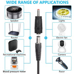 DC 5VからDC 9V 12VへのUSB電圧昇圧コンバーターケーブル、1A昇圧トランスフォーマー電源調整ケーブル、LEDディスプレイ付き、DC 5VからDC 9V 12V