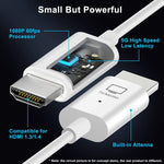 ワイヤレス HDMI 送信機・受信機キット、HDMI ワイヤレスエクステンダーアダプター、1080P 60fps ビデオオーディオ投影 PC、ノートパソコン、カメラから HDTV/プロジェクターへ