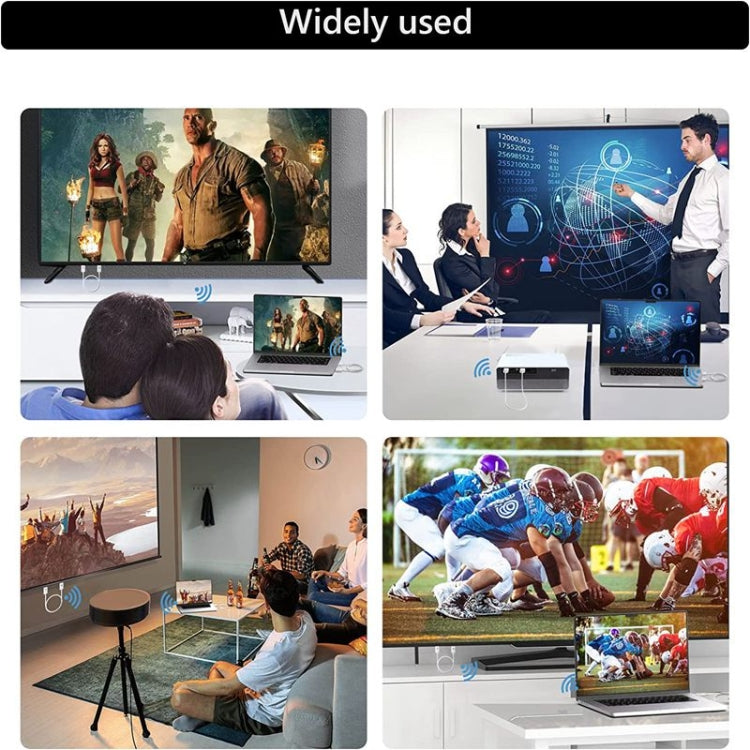 ワイヤレス HDMI 送信機・受信機キット、HDMI ワイヤレスエクステンダーアダプター、1080P 60fps ビデオオーディオ投影 PC、ノートパソコン、カメラから HDTV/プロジェクターへ
