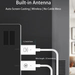 ワイヤレス HDMI 送信機・受信機キット、HDMI ワイヤレスエクステンダーアダプター、1080P 60fps ビデオオーディオ投影 PC、ノートパソコン、カメラから HDTV/プロジェクターへ
