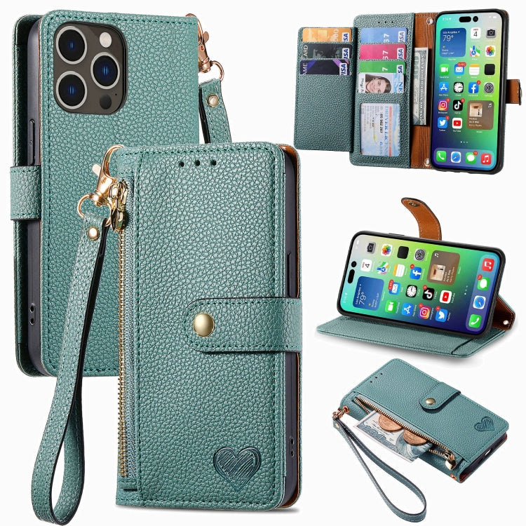 ラブジッパー ランヤード レザー電話ケース、iPhone 17e / 16e用、iPhone 17 Pro Max用、iPhone 17 Pro用、iPhone 17用、iPhone Air用、iPhone 16 Pro Max用、iPhone 16 Pro用、iPhone 16 Plus用