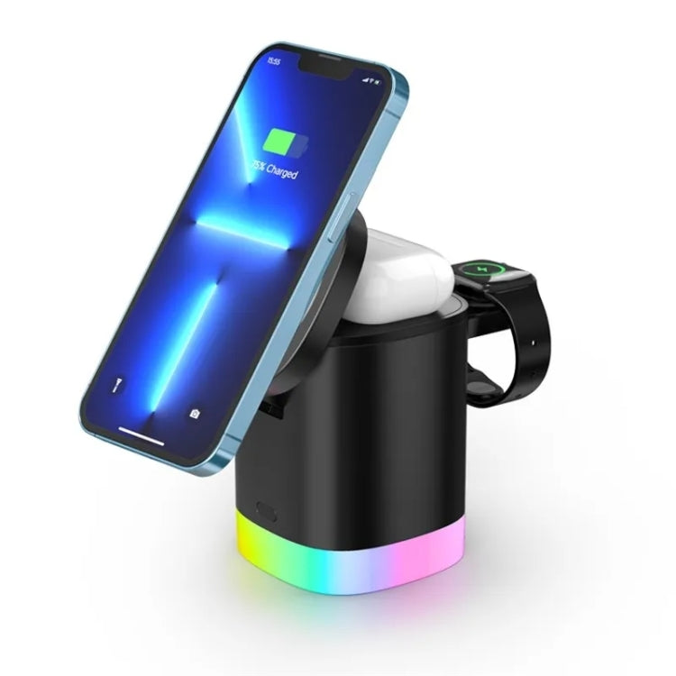 T15 3-in-1 マグネット Magsafe ワイヤレス充電器 折りたたみ充電スタンド iPhone / iWatch / AirPods対応、T15