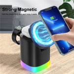 T15 3-in-1 マグネット Magsafe ワイヤレス充電器 折りたたみ充電スタンド iPhone / iWatch / AirPods対応、T15