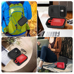 JBL GO3スピーカー用屋外旅行EVAハードシェル保護バッグポータブル収納ボックス、ハンドストラップ付き