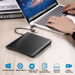 BT638 ノートパソコンデスクトップ外付けUSB 3.0携帯用CDプレーヤー CD-RW光学ドライブバーナー、BT638
