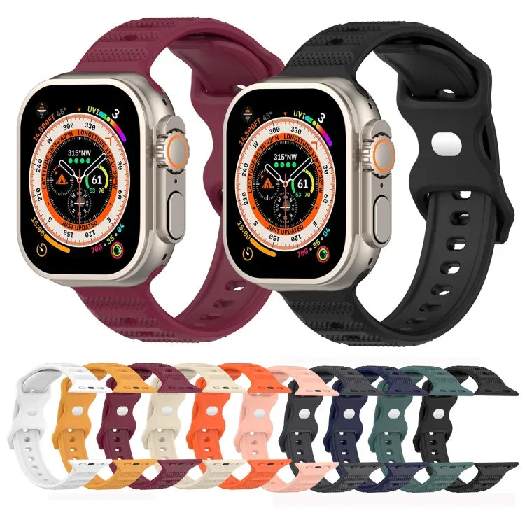リバースバックルドットテクスチャーシリコンウォッチバンド、Apple Watch 38mm用
