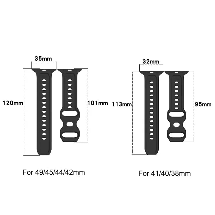 リバースバックルドットテクスチャーシリコンウォッチバンド、Apple Watch 38mm用