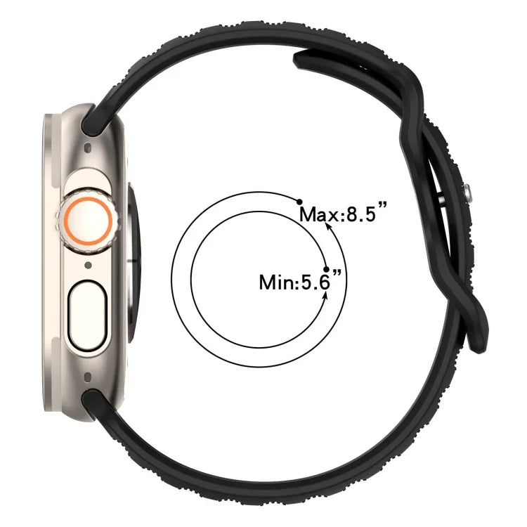 リバースバックルドットテクスチャーシリコンウォッチバンド、Apple Watch 38mm用