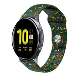 スポーツレインボードットシリコンバックルウォッチバンド Samsung Galaxy Watch 4 40mm / 44mm用, Samsung Galaxy Watch 4 Classic 42mm / 46mm用