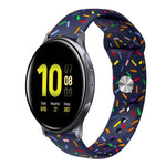 スポーツレインボードットシリコンバックルウォッチバンド Samsung Galaxy Watch 4 40mm / 44mm用, Samsung Galaxy Watch 4 Classic 42mm / 46mm用