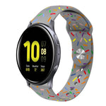 スポーツレインボードットシリコンバックルウォッチバンド Samsung Galaxy Watch 4 40mm / 44mm用, Samsung Galaxy Watch 4 Classic 42mm / 46mm用