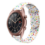 スポーツレインボードットシリコンバックルウォッチバンド Samsung Galaxy Watch 4 40mm / 44mm用, Samsung Galaxy Watch 4 Classic 42mm / 46mm用