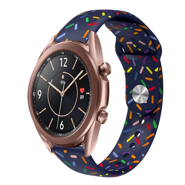 スポーツレインボードットシリコンバックルウォッチバンド Samsung Galaxy Watch 4 40mm / 44mm用, Samsung Galaxy Watch 4 Classic 42mm / 46mm用