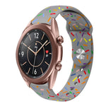 スポーツレインボードットシリコンバックルウォッチバンド Samsung Galaxy Watch 4 40mm / 44mm用, Samsung Galaxy Watch 4 Classic 42mm / 46mm用