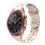 スポーツレインボードットシリコンバックルウォッチバンド Samsung Galaxy Watch 4 40mm / 44mm用, Samsung Galaxy Watch 4 Classic 42mm / 46mm用