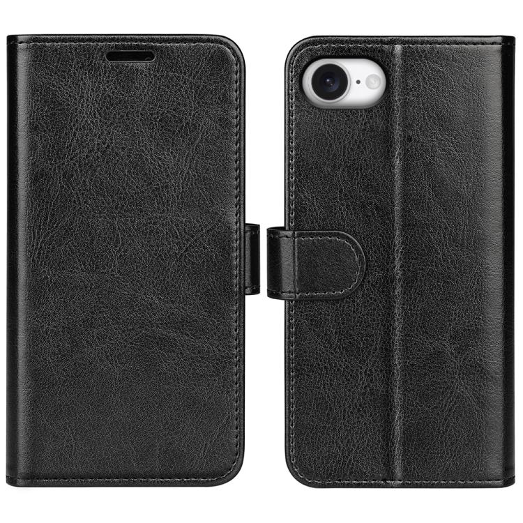 R64テクスチャー横開きレザーフォンケース、iPhone 17e / 16e用、iPhone 17 Pro Max用、iPhone 17 Pro用、iPhone 17用、iPhone Air用、iPhone 16 Pro Max用、iPhone 16 Pro用、iPhone 16 Plus用、iPhone 16用、iPhone 15 Pro Max用