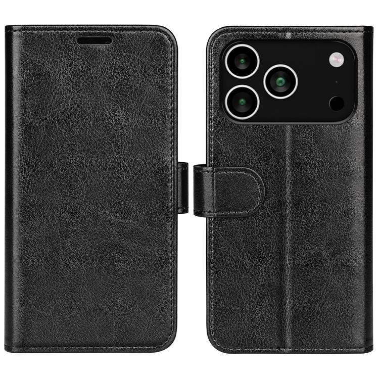 R64テクスチャー横開きレザーフォンケース、iPhone 17e / 16e用、iPhone 17 Pro Max用、iPhone 17 Pro用、iPhone 17用、iPhone Air用、iPhone 16 Pro Max用、iPhone 16 Pro用、iPhone 16 Plus用、iPhone 16用、iPhone 15 Pro Max用