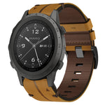 Leather Textured 22mm Watch Band, For Garmin Fenix E 47mm, For Garmin Fenix 8 MIP 47mm, For Garmin Fenix 8 AMOLED 47mm, For Garmin Fenix 7 Pro 47mm, For Garmin Epix Pro 47mm, For Garmin MARQ Athlete Gen 2, For Garmin MARQ Commander                     ...